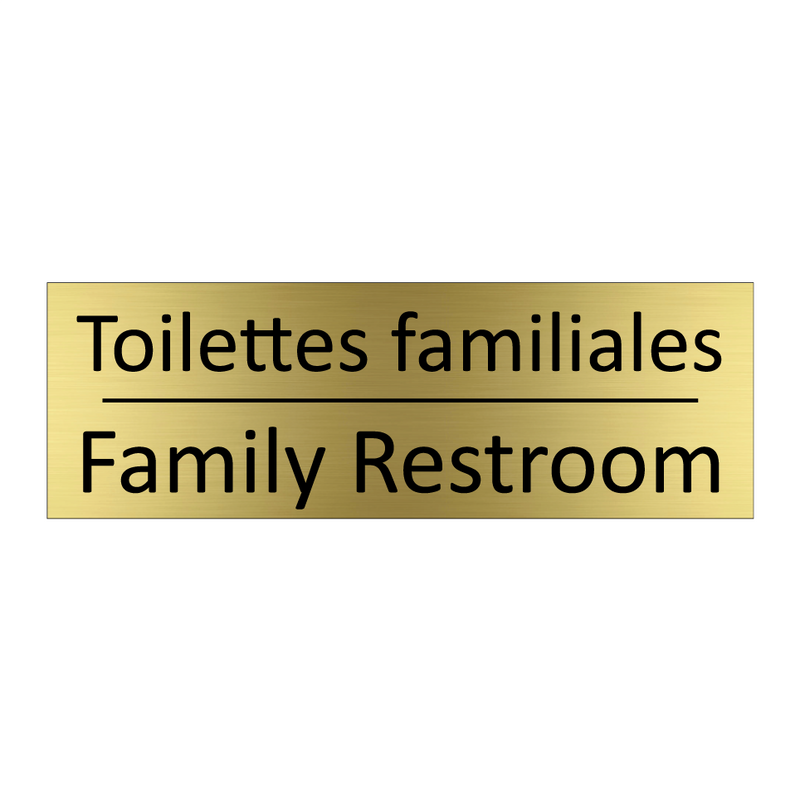 Toilettes familiales - Family Restroom