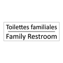 Toilettes familiales - Family Restroom