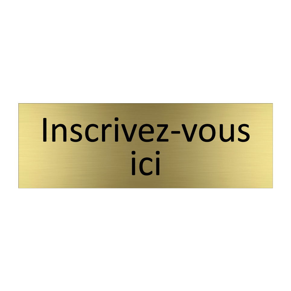 Inscrivez-vous ici