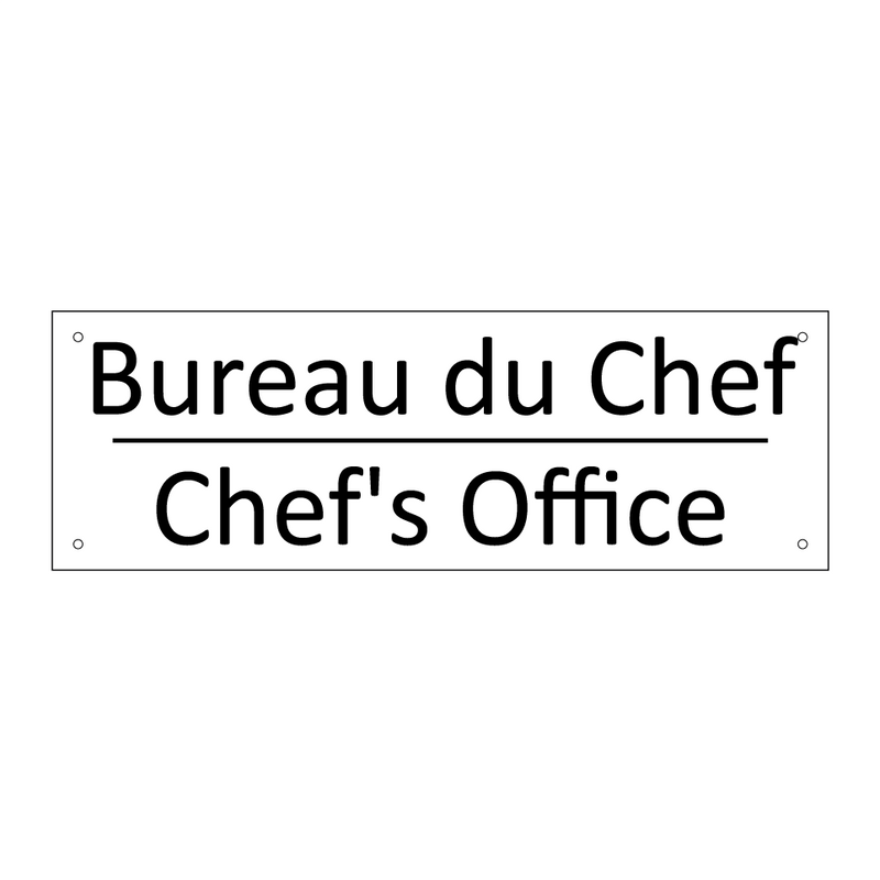 Bureau du Chef - Chef's Office