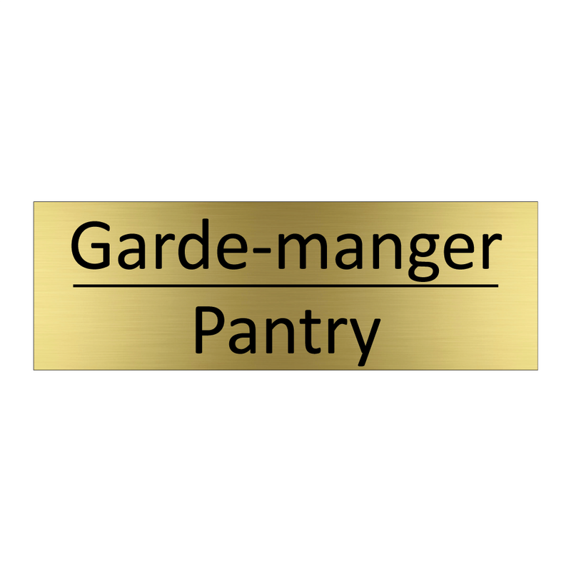 Garde-manger - Pantry