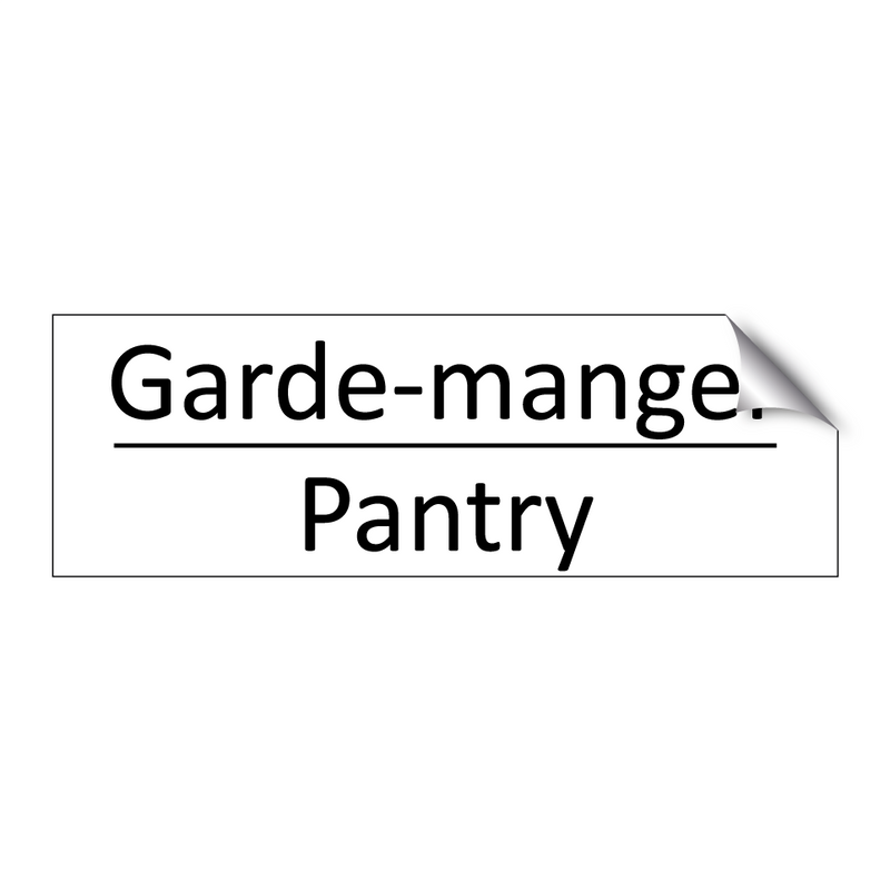Garde-manger - Pantry
