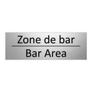 Zone de bar - Bar Area