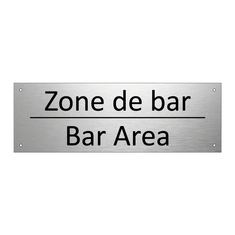 Zone de bar - Bar Area
