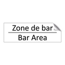 Zone de bar - Bar Area