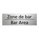 Zone de bar - Bar Area