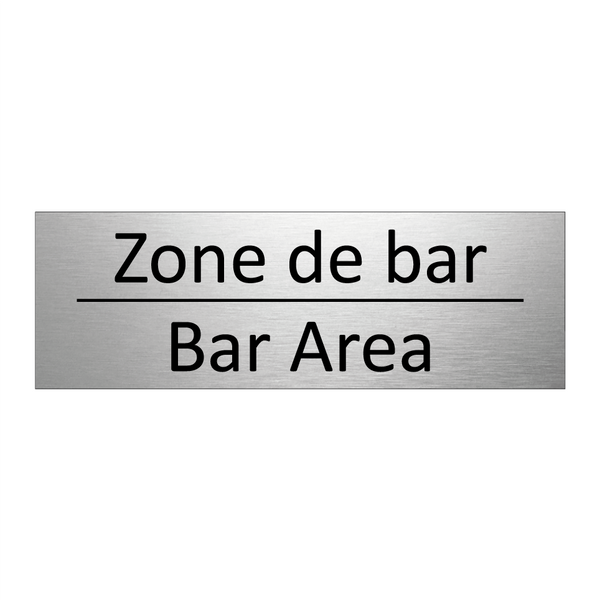 Zone de bar - Bar Area