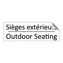 Sièges extérieurs - Outdoor Seating