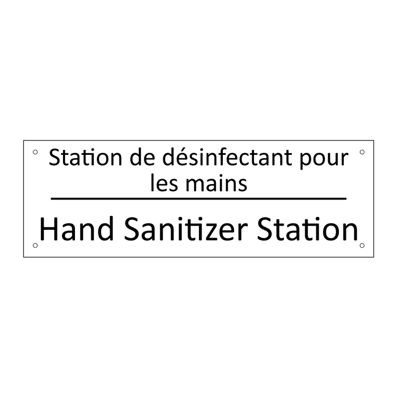 Station de désinfectant pour les  /.../ - Hand Sanitizer Station