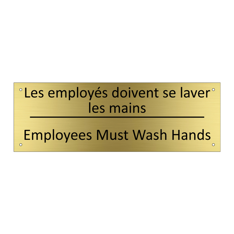 Les employés doivent se laver  /.../ - Employees Must Wash Hands
