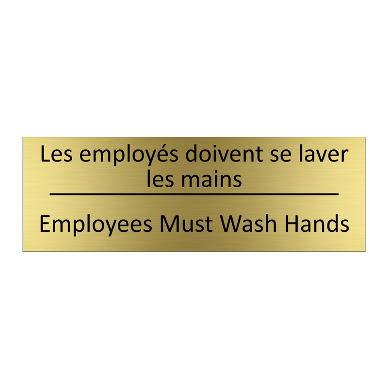 Les employés doivent se laver  /.../ - Employees Must Wash Hands