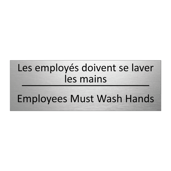 Les employés doivent se laver  /.../ - Employees Must Wash Hands