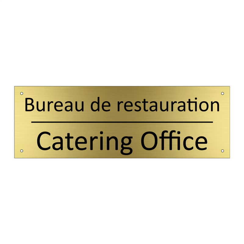 Bureau de restauration - Catering Office
