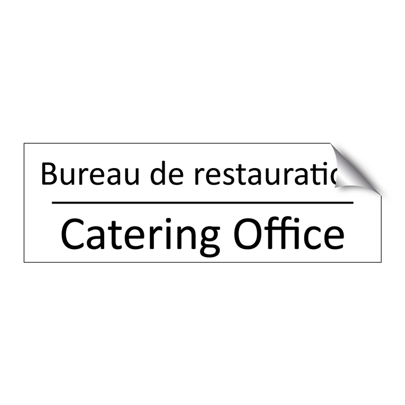 Bureau de restauration - Catering Office