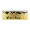 Salle des maîtres - Staff Room