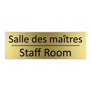 Salle des maîtres - Staff Room