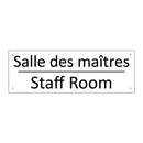 Salle des maîtres - Staff Room