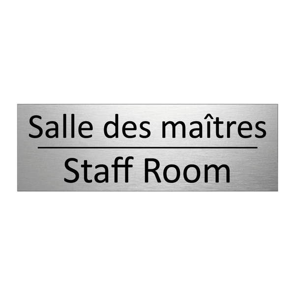 Salle des maîtres - Staff Room