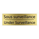Sous surveillance - Under Surveillance