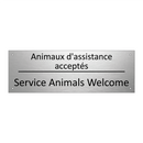 Animaux d'assistance acceptés - Service Animals Welcome