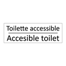 Toilette accessible - Accesible toilet