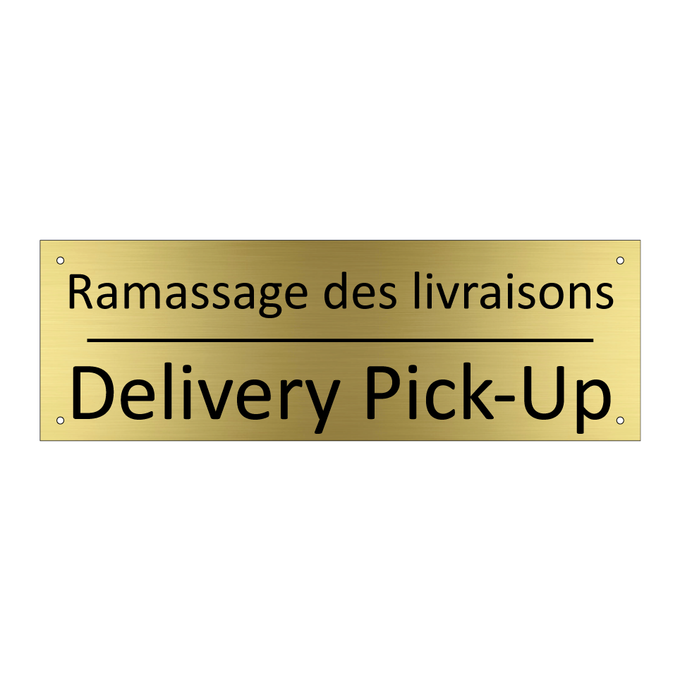 Ramassage des livraisons - Delivery Pick-Up
