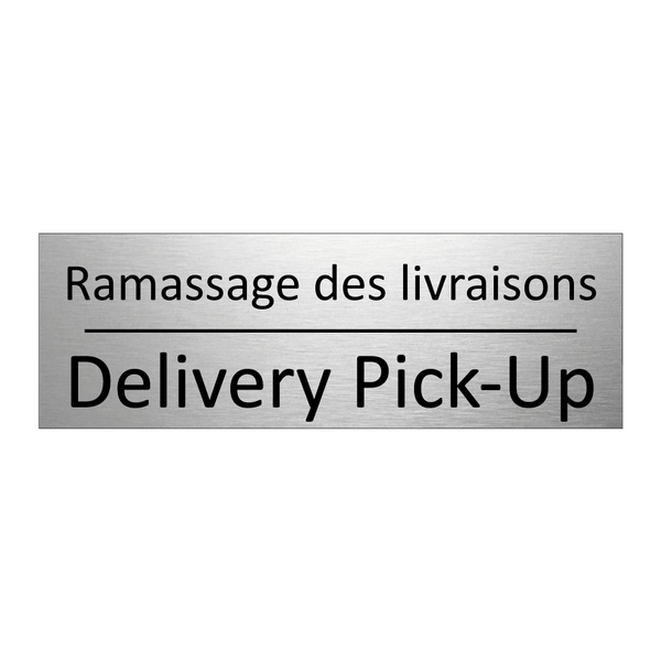 Ramassage des livraisons - Delivery Pick-Up