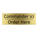 Commander ici - Order Here
