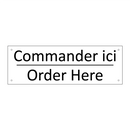 Commander ici - Order Here