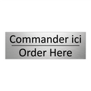 Commander ici - Order Here