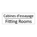 Cabines d'essayage - Fitting Rooms