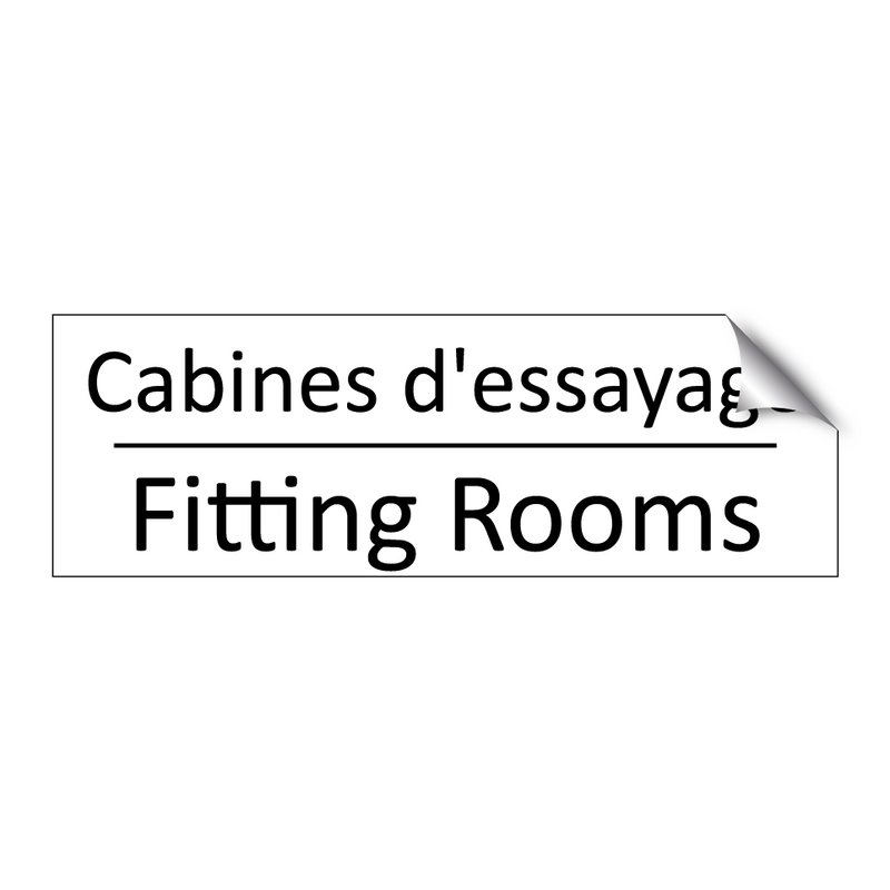 Cabines d'essayage - Fitting Rooms