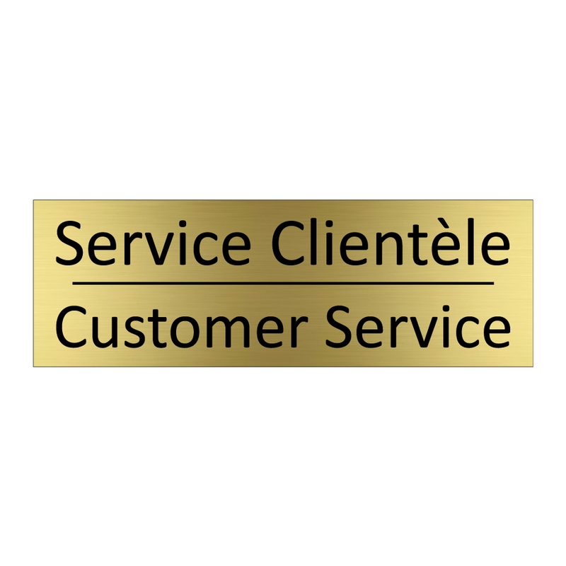 Service Clientèle - Customer Service