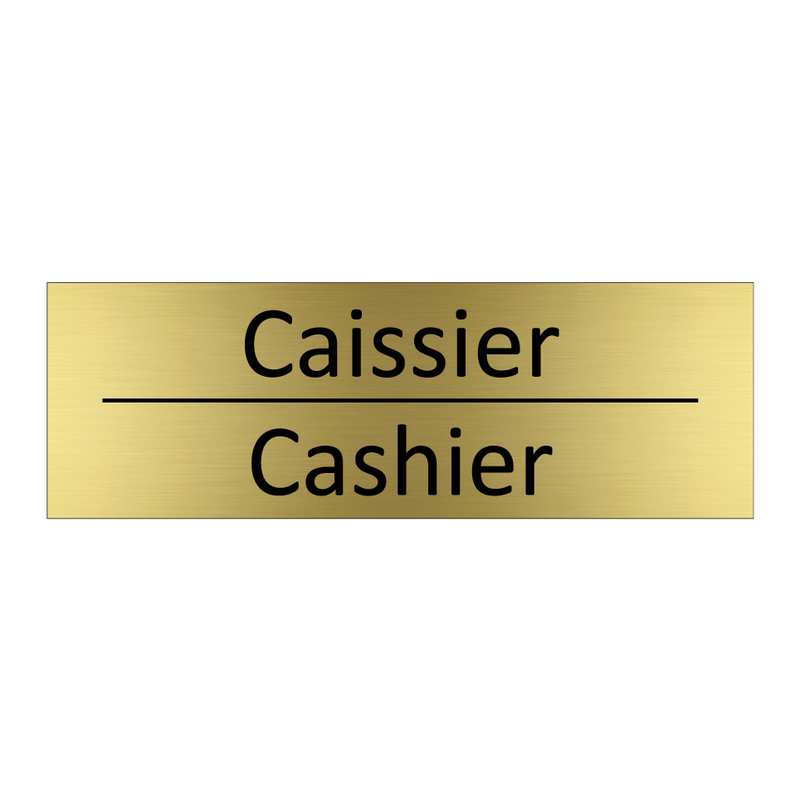 Caissier - Cashier