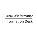 Bureau d'information - Information Desk