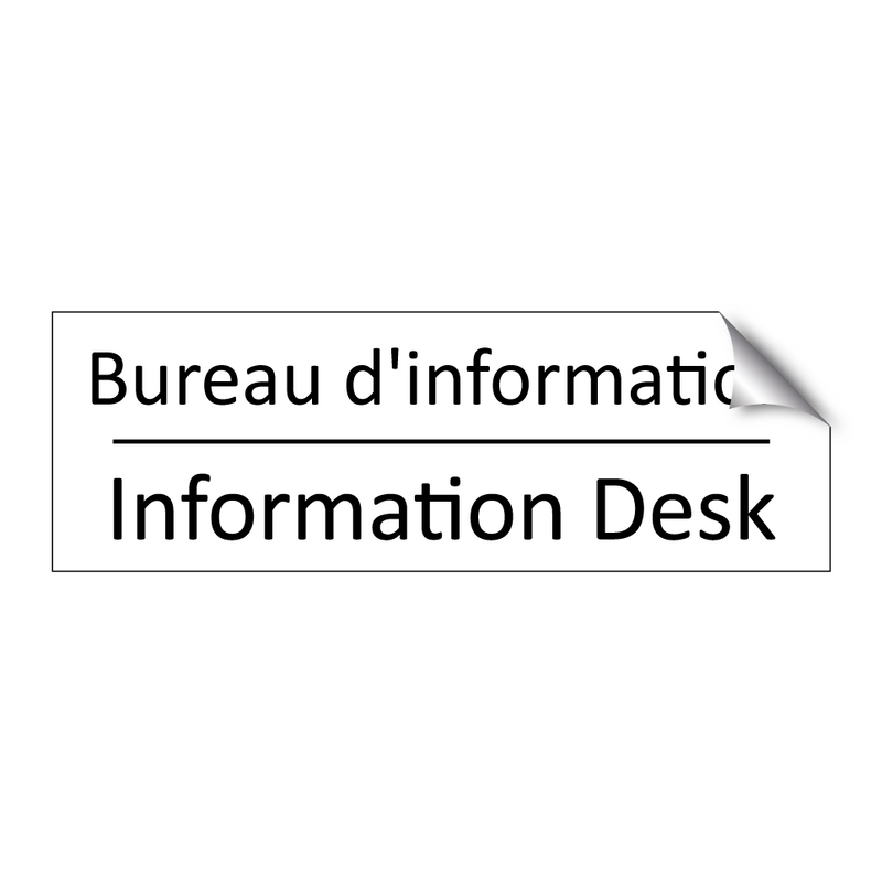 Bureau d'information - Information Desk