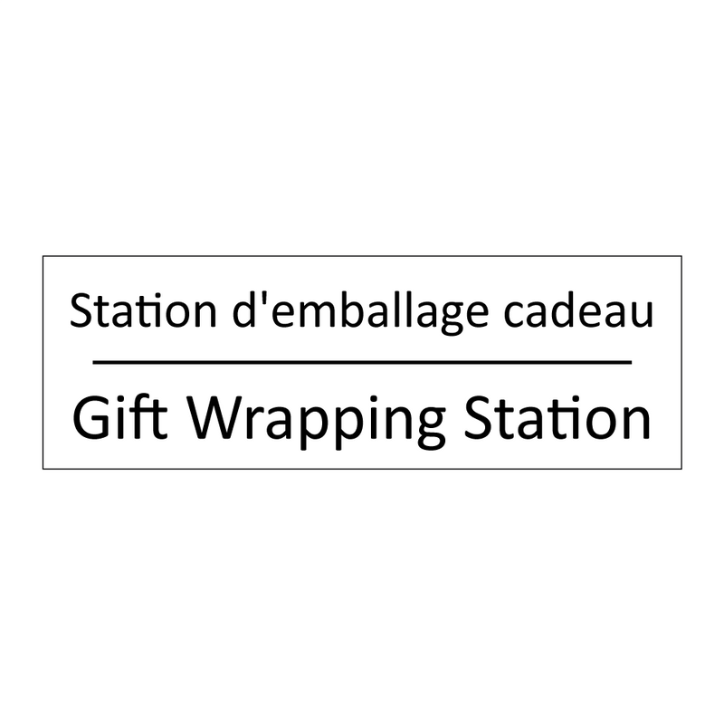 Station d'emballage cadeau - Gift Wrapping Station