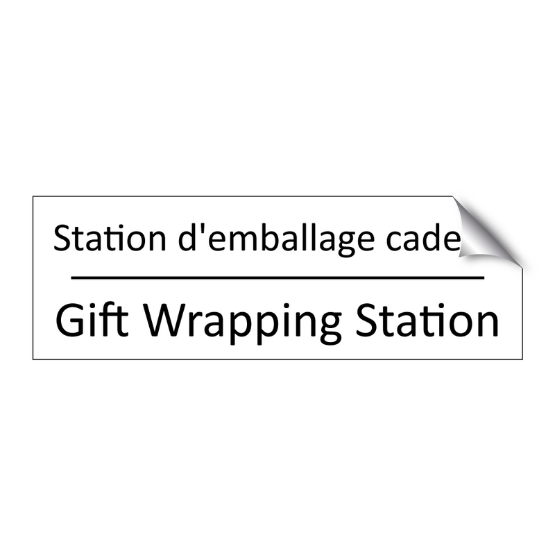 Station d'emballage cadeau - Gift Wrapping Station