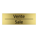 Vente - Sale