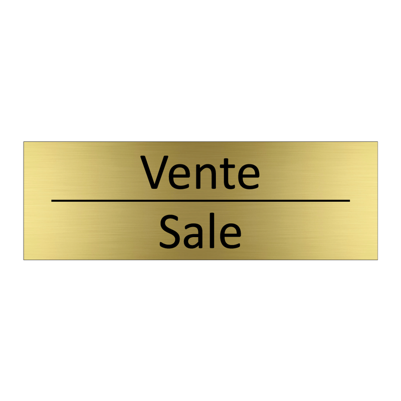 Vente - Sale