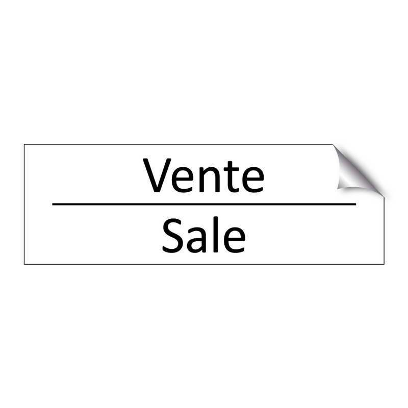Vente - Sale