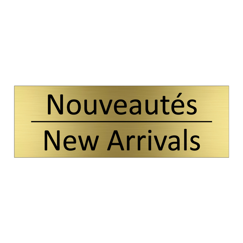 Nouveautés - New Arrivals