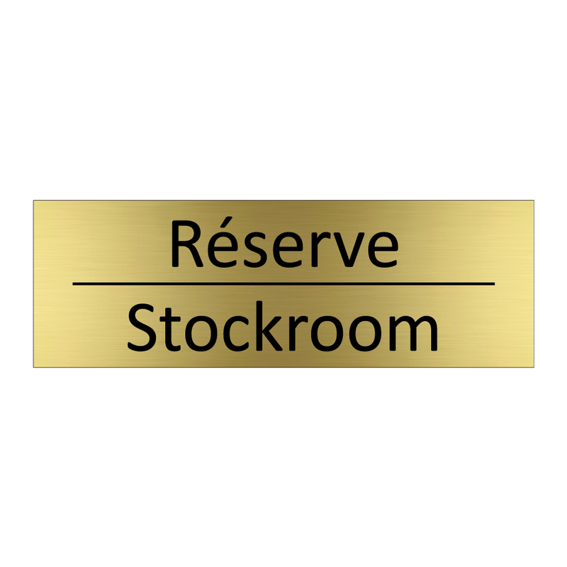 Réserve - Stockroom