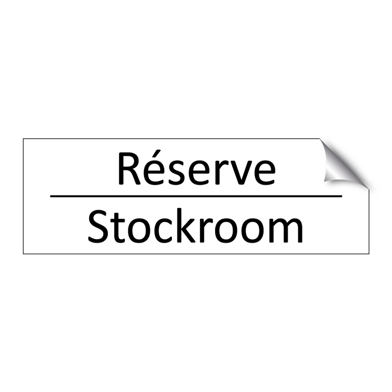Réserve - Stockroom