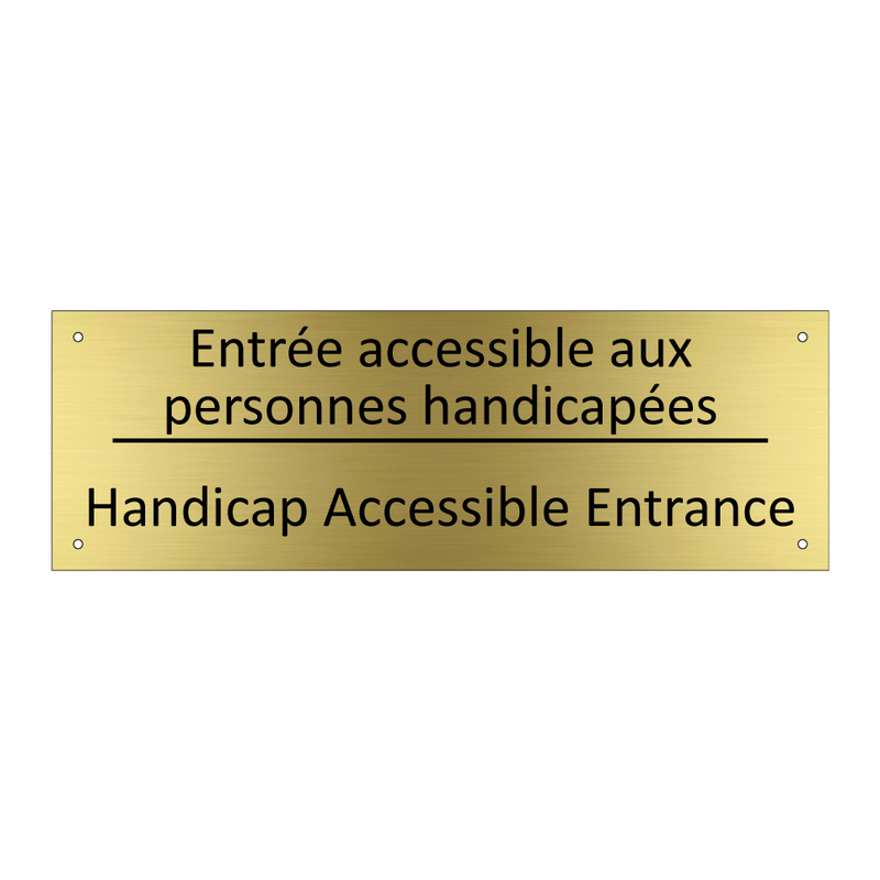 Entrée accessible aux personnes  /.../ - Handicap Accessible Entrance