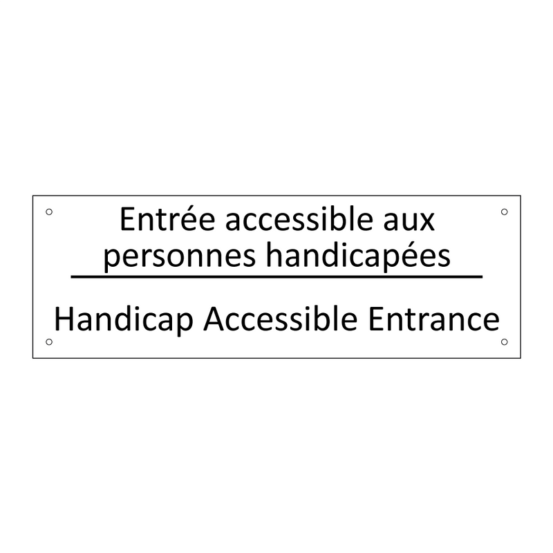 Entrée accessible aux personnes  /.../ - Handicap Accessible Entrance