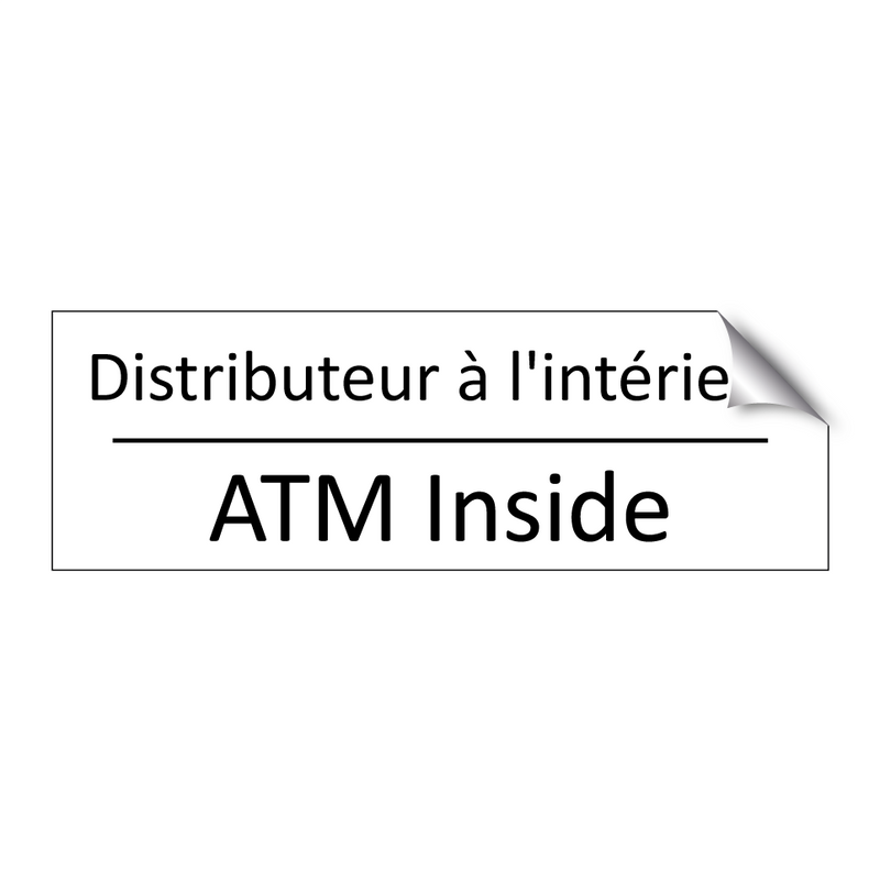 Distributeur à l'intérieur - ATM Inside