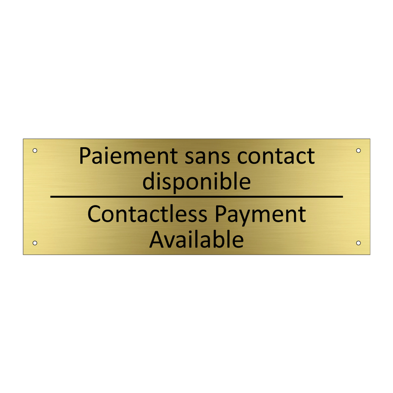 Paiement sans contact disponible /.../ - Contactless Payment Available