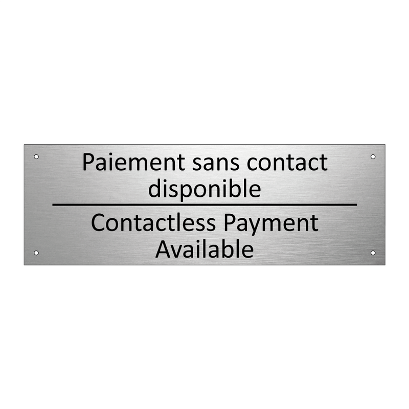 Paiement sans contact disponible /.../ - Contactless Payment Available