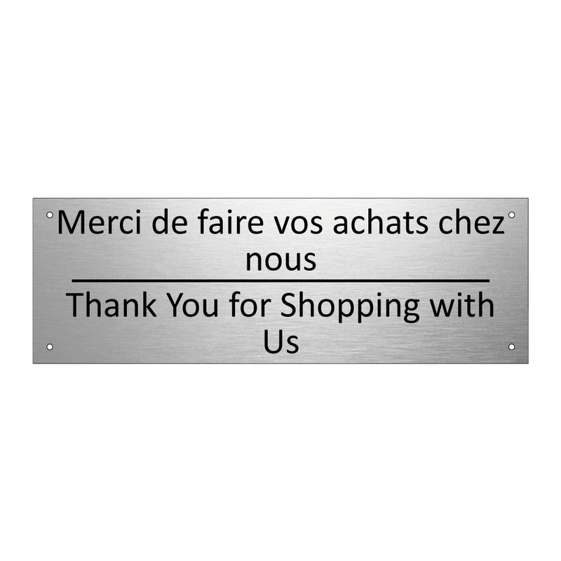 Merci de faire vos achats chez  /.../ - Thank You for Shopping with Us